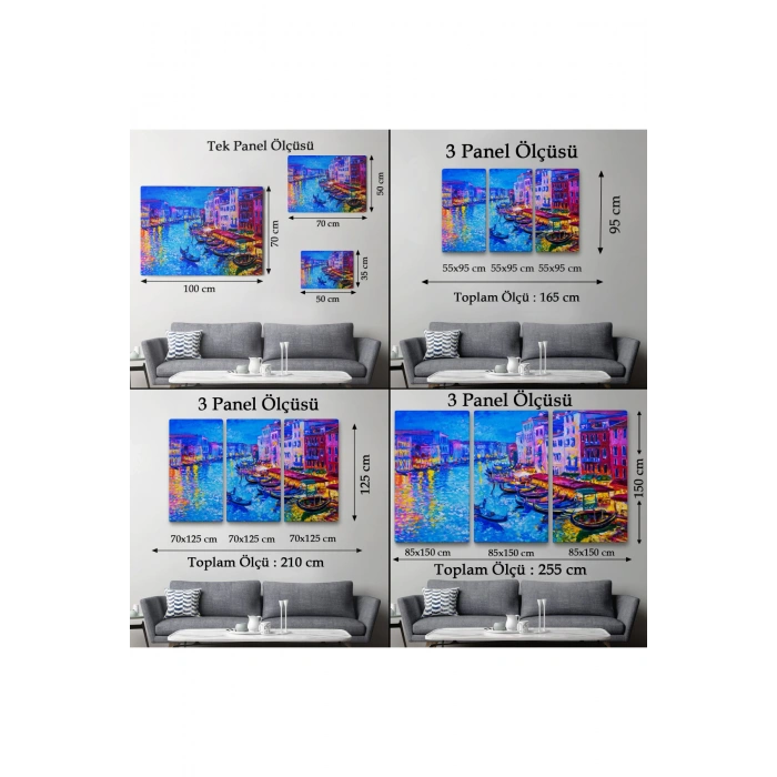 Rusya Neva Nehri Manzarası Duvar Tablosu-1207