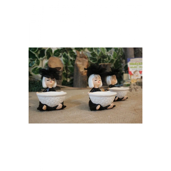 Şahtsrm 6 Adet Lokumcu Kız Kahve Yanı Sunum Lokumluk