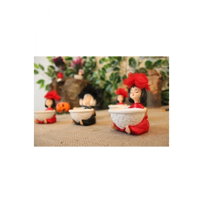 Şahtsrm 6 Adet Lokumcu Kız Kahve Yanı Sunum Lokumluk