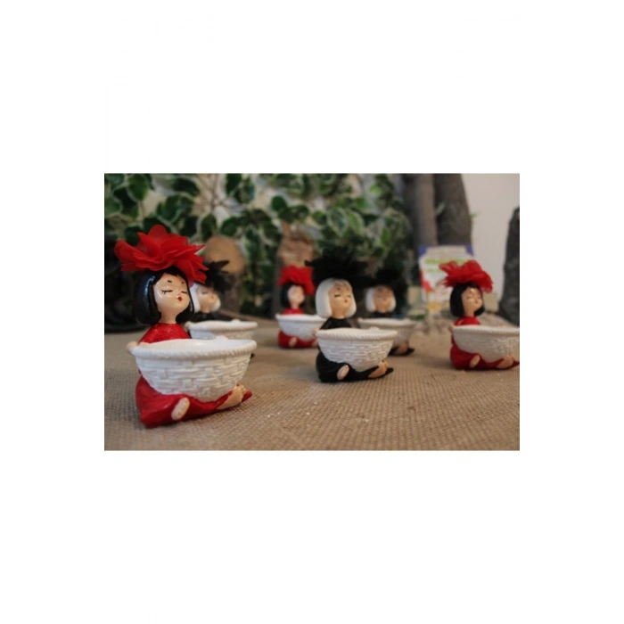 Şahtsrm 6 Adet Lokumcu Kız Kahve Yanı Sunum Lokumluk