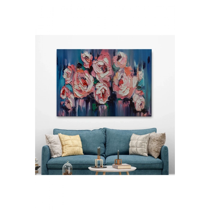 Şakayık Çiçeği Tablosu, Kanvas Duvar Tablosu-1198