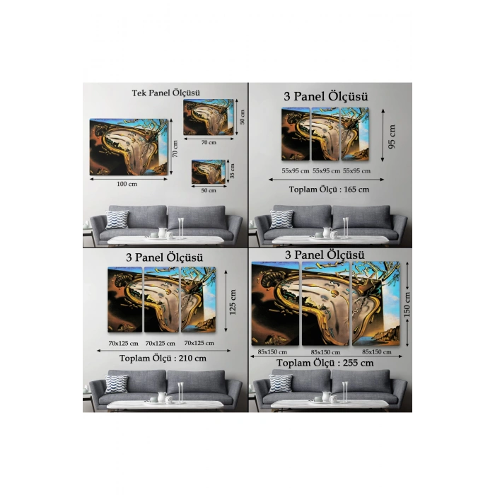 Salvador Dalinin Eriyen Saat Belleğin Azmi Tablosu-6599