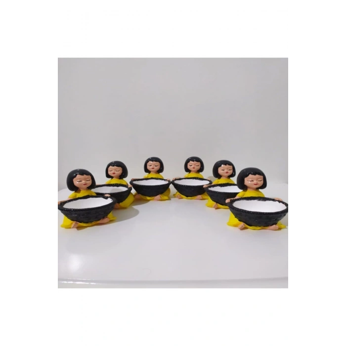 Sarı Lokumcu Kızlar Biblo