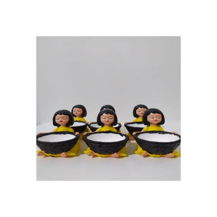 Sarı Lokumcu Kızlar Biblo