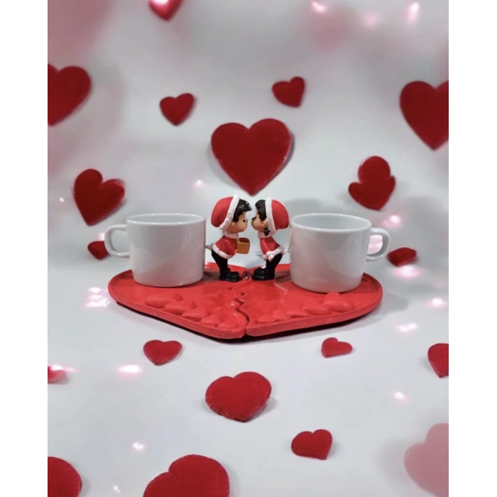 Sevgili Kalpli Fincan Seti 2li