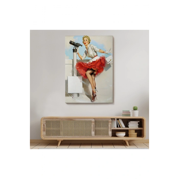 Sexi Denizci Kadın Dekoratif Duvar Tablosu-6434