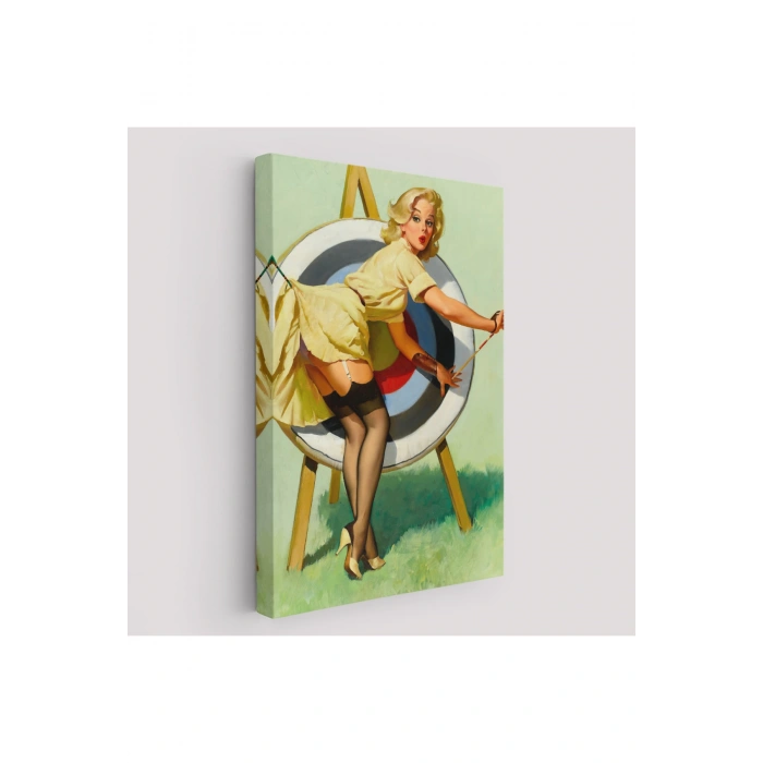 Sexi Okçu Kadın Dekoratif Duvar Tablosu-6433