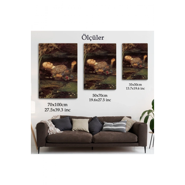 Shakespearein Opheliası Hamlet Dekoratif Duvar Tablosu-6319