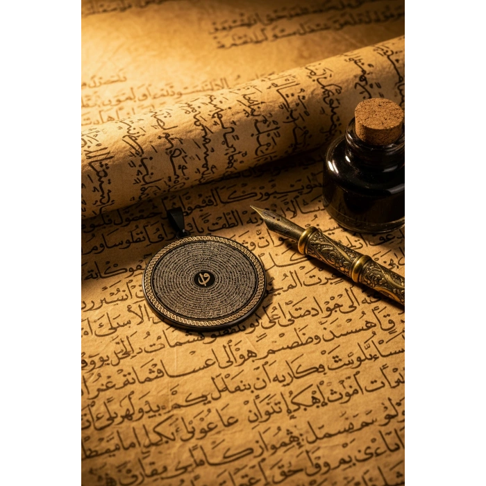 Siyah Renk Yasin-i Şerif Çelik Kolye Paslanmaz Zincir Kararmaz