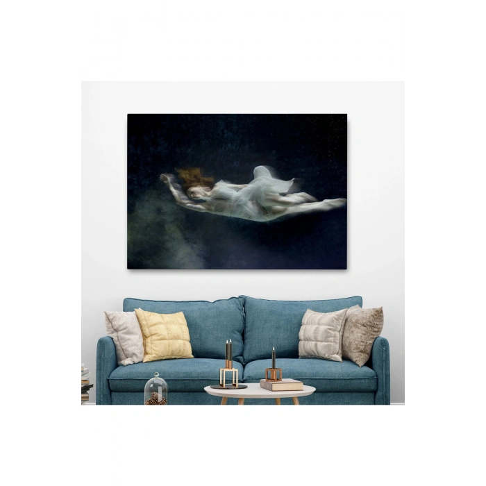 Su Altındaki Kadın Dekoratif Duvar Tablosu-6558