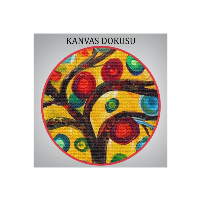 Sürreal Ağaçtaki Renkler Senfonisi Tablosu-6625