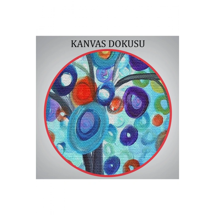 Sürreal Ağaçtaki Renkler Senfonisi Tablosu-6626