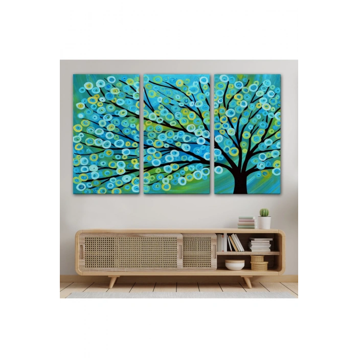 Sürreal Ağaçtaki Renkler Senfonisi Tablosu-6628