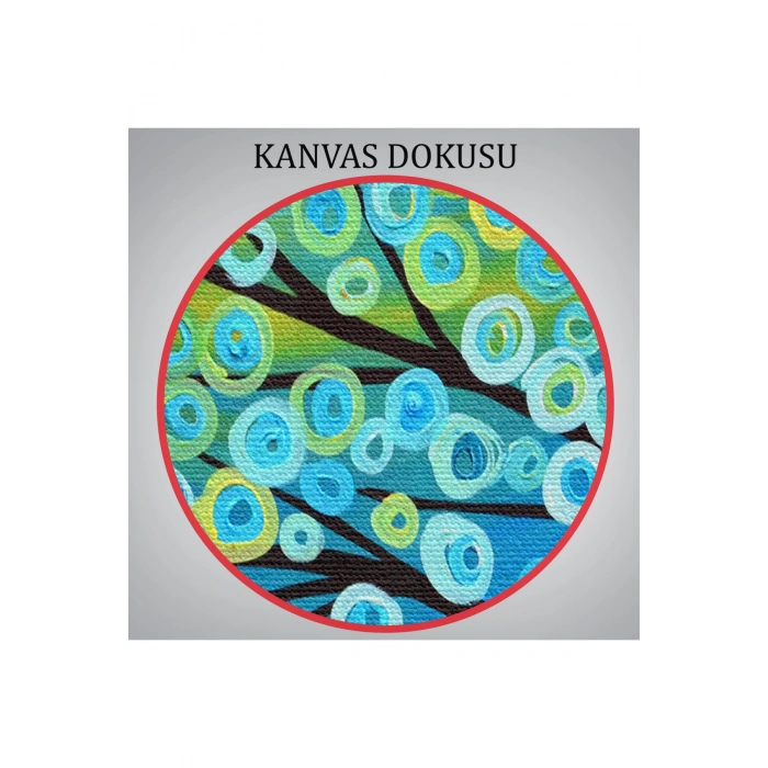 Sürreal Ağaçtaki Renkler Senfonisi Tablosu-6628