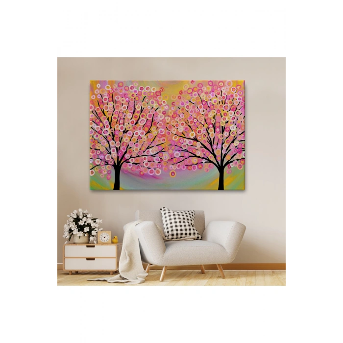 Sürreal Ağaçtaki Renkler Senfonisi Tablosu-6629