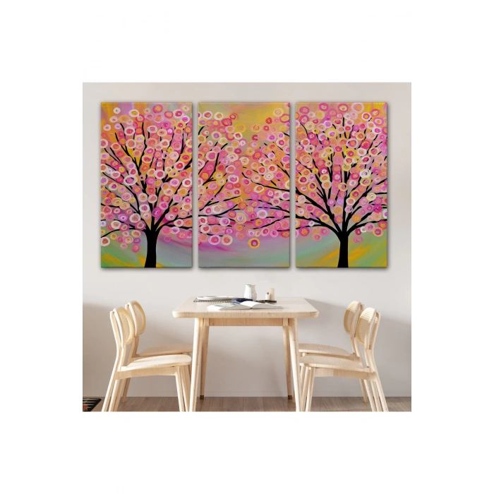 Sürreal Ağaçtaki Renkler Senfonisi Tablosu-6629