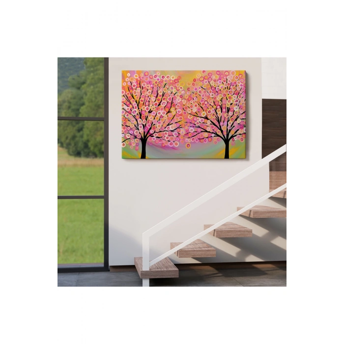 Sürreal Ağaçtaki Renkler Senfonisi Tablosu-6629