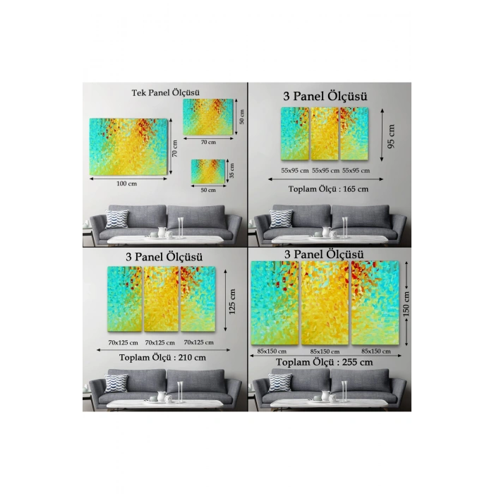 Sürreal Renkler Senfonisi Tablosu-6636