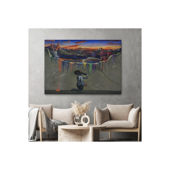 Sürreal Renkler Senfonisi Tablosu-6640