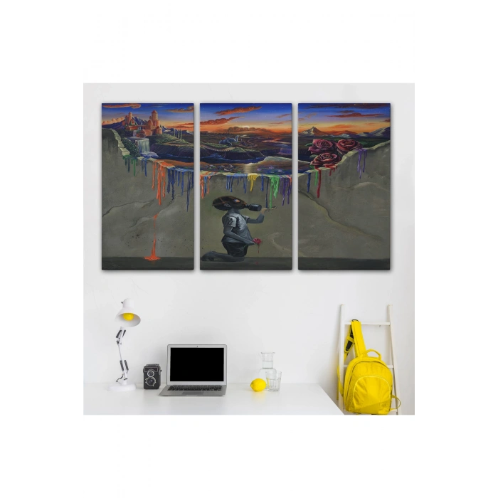 Sürreal Renkler Senfonisi Tablosu-6640