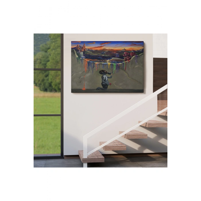 Sürreal Renkler Senfonisi Tablosu-6640