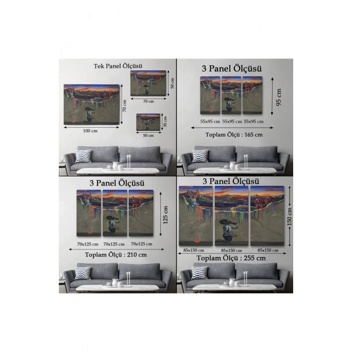 Sürreal Renkler Senfonisi Tablosu-6640