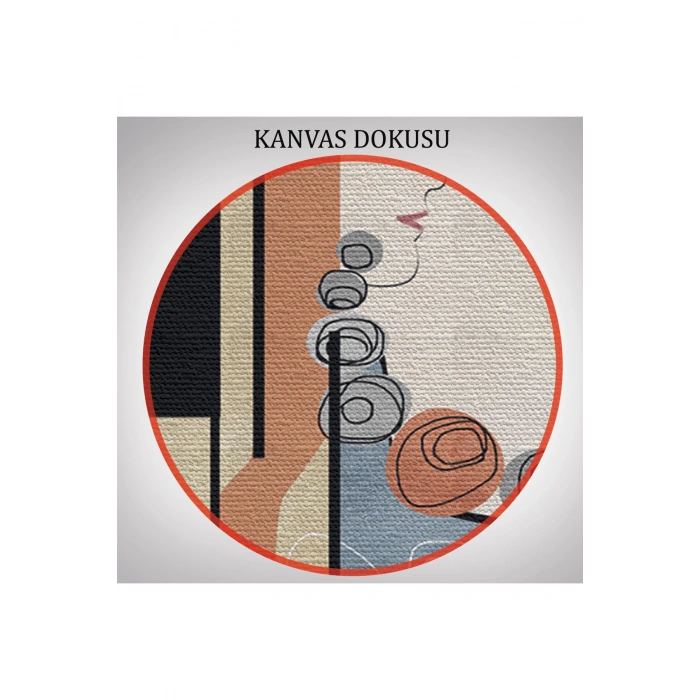 Sürreal Soyut Kadınlar Dekoratif Duvar Tablosu Üçlü Set-DL-89