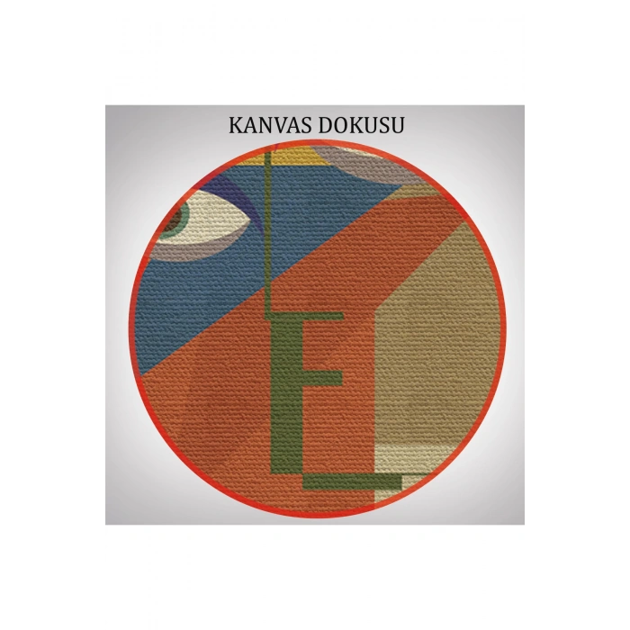 Sürreal Soyut Yüzler Dekoratif Duvar Tablosu Üçlü Set-DN-90