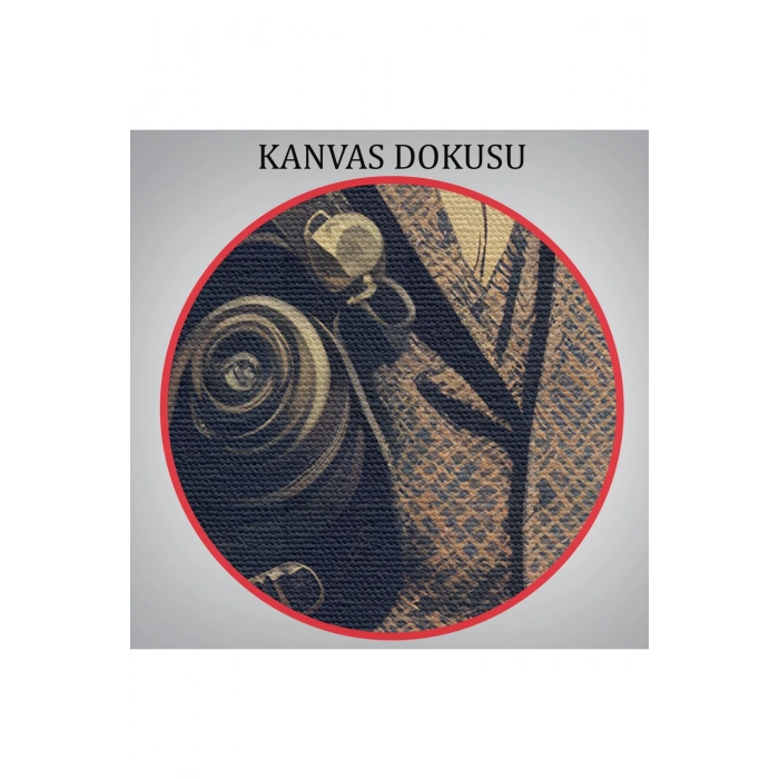 Takım Elbiseli Seyahat Eden Adam Vintage Kanvas Tablo-6323