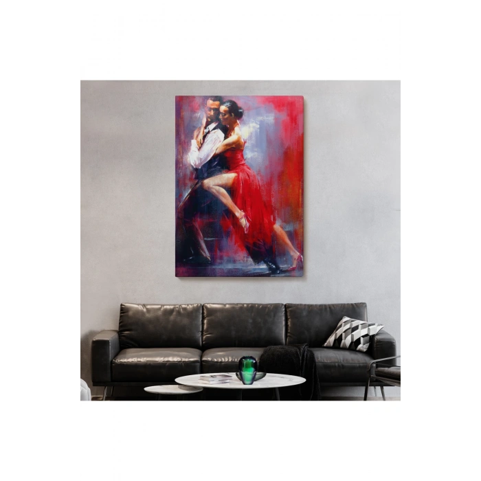 Tango Yapan Çift Dekoratif Duvar Tablosu-6427