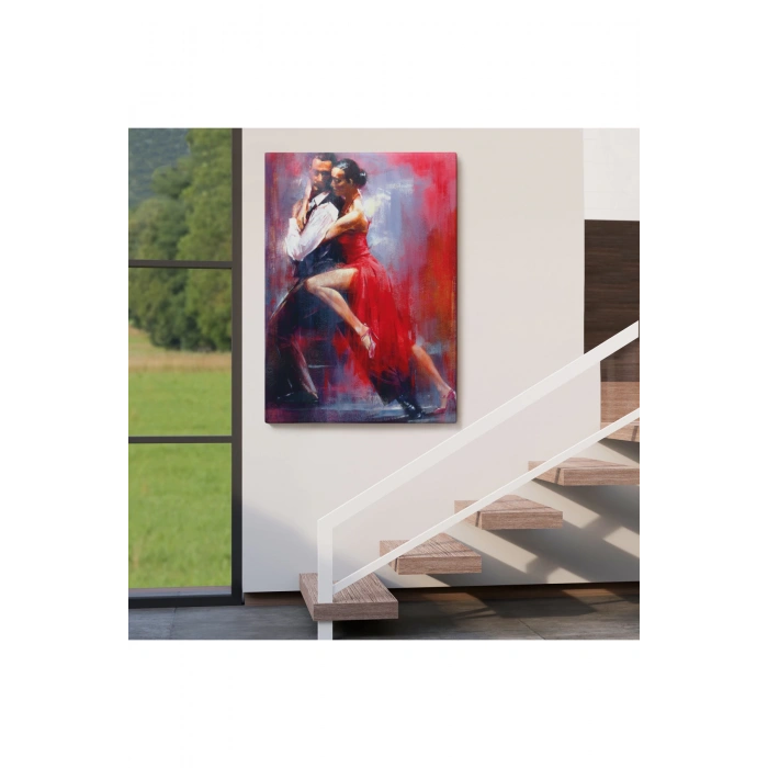 Tango Yapan Çift Dekoratif Duvar Tablosu-6427