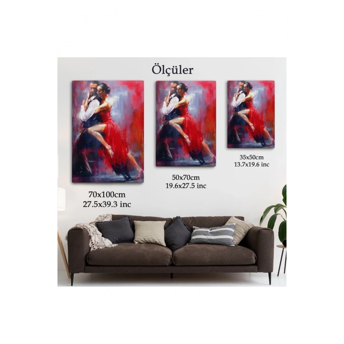 Tango Yapan Çift Dekoratif Duvar Tablosu-6427