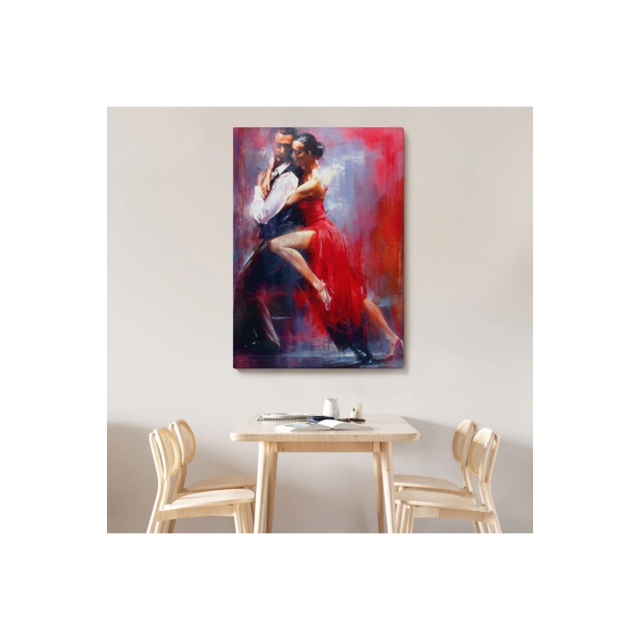 Tango Yapan Çift Dekoratif Duvar Tablosu-6427