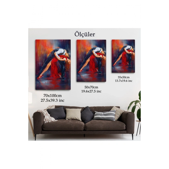 Tango Yapan Çift Dekoratif Duvar Tablosu-6429