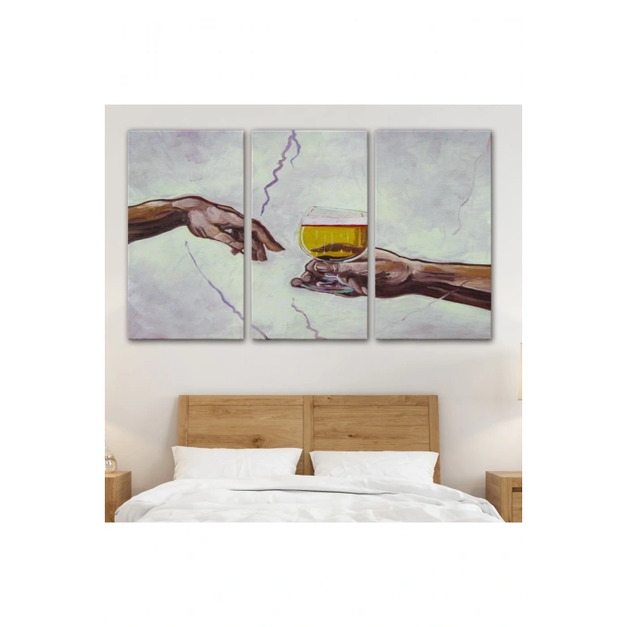 Tanrının Ademe Bira İkramı Tablosu-6576