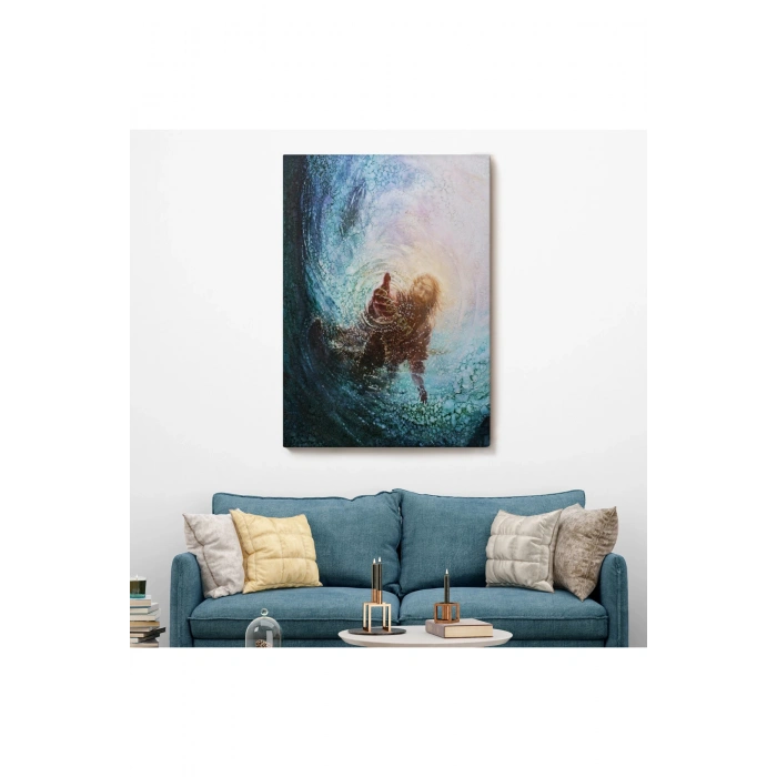 Tanrının Eli Dekoratif Duvar Tablosu, İsa-6307