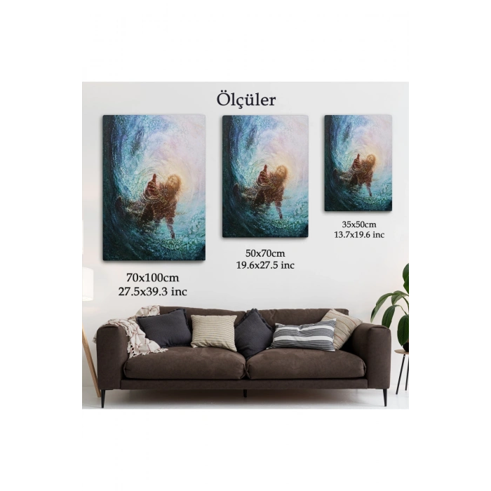 Tanrının Eli Dekoratif Duvar Tablosu, İsa-6307