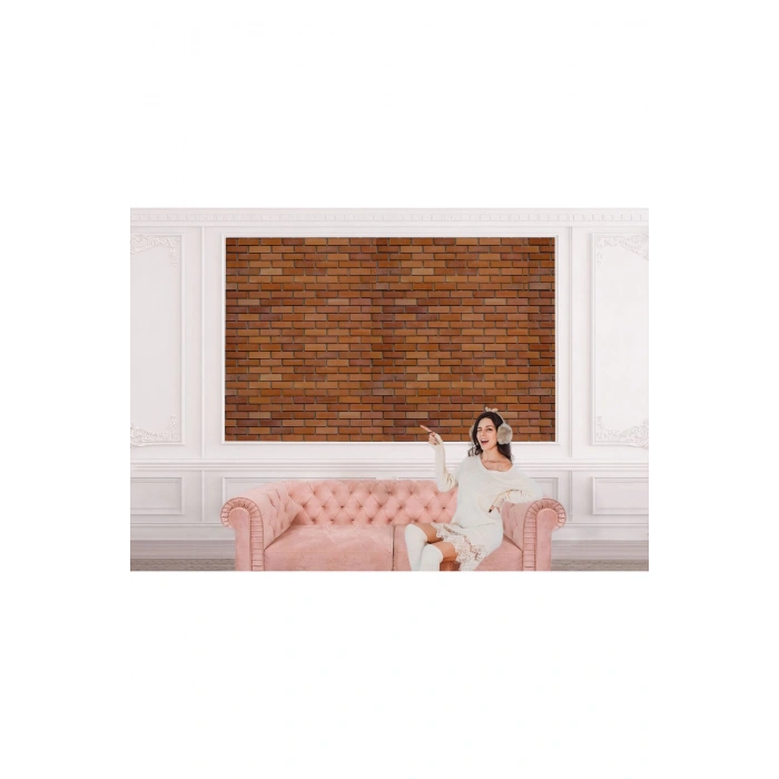 Taş Tuğla Desenli Duvar Kağıdı-5597