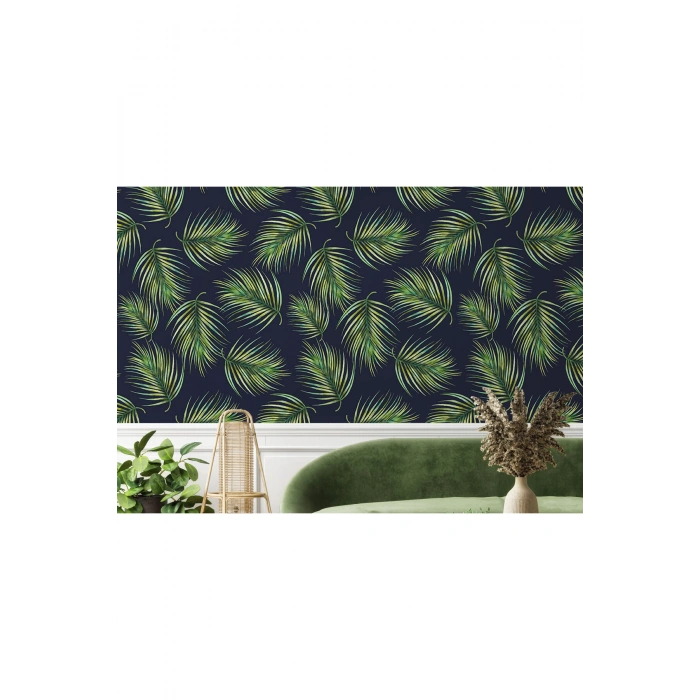 Tropikal Ağaç Yaprakları Duvar Kağıdı-5562