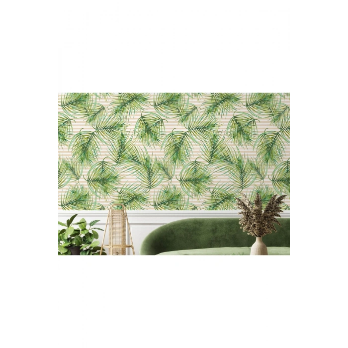 Tropikal Ağaç Yaprakları Duvar Kağıdı-5565