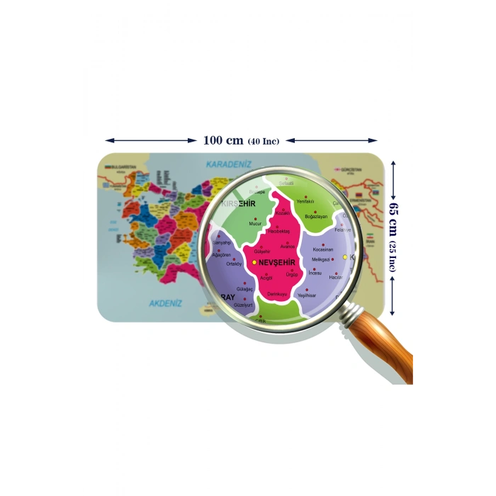 Türkçe Dünya ve Türkiye Haritası Ülke Bayraklı Çocuk ve Genç Odası Duvar Sticker-60x105-3882bayrak