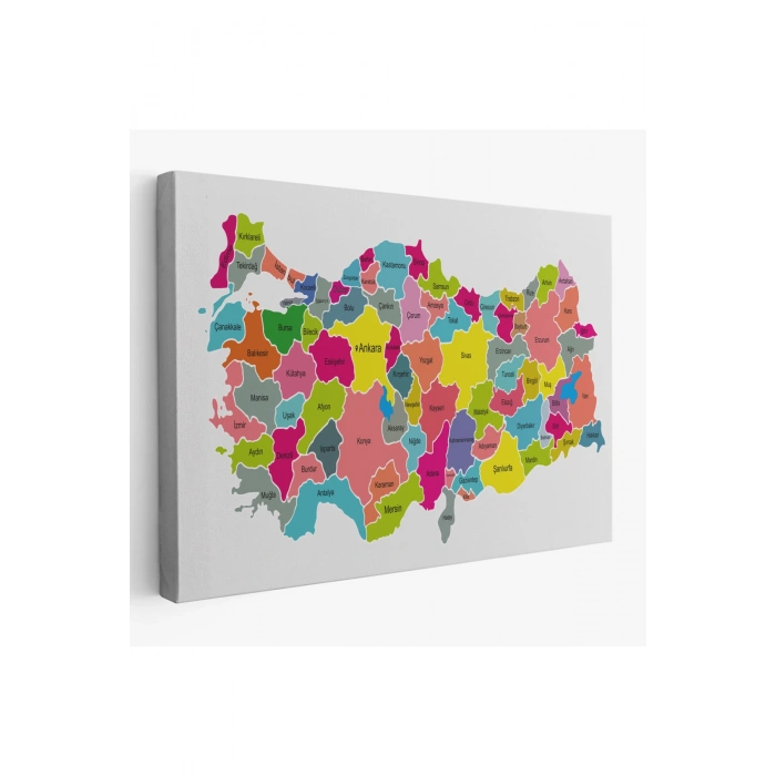 Türkiye Haritası Kanvas Tablo-1023
