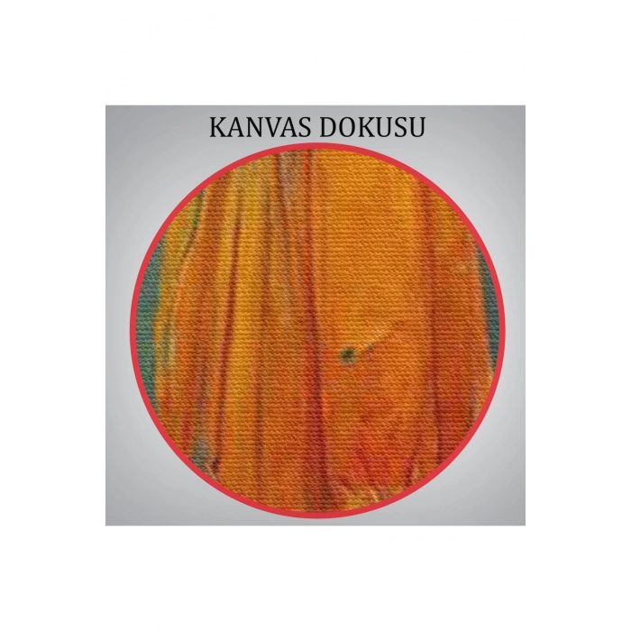 Turuncu Kıyafetli Sürreal Kadın Tablosu-6378