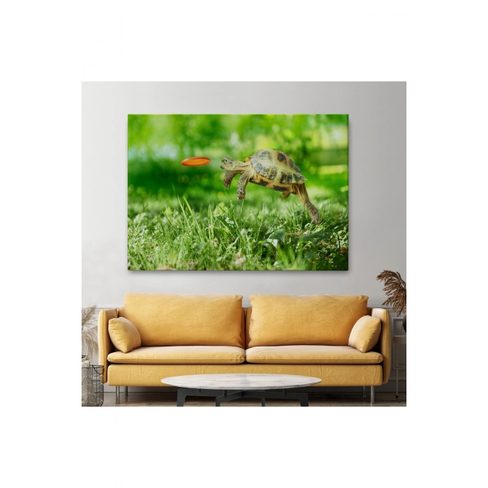 Uçan Kaplunbağa Dekoratif Kanvas Tablo 1122