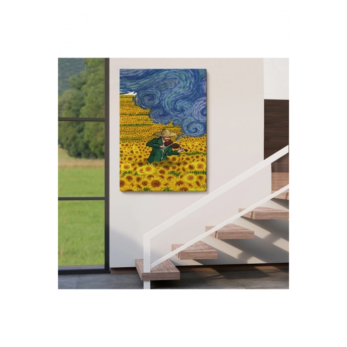 Vincent van Gogh Temalı  İllüstrasyon Tablosu-6361