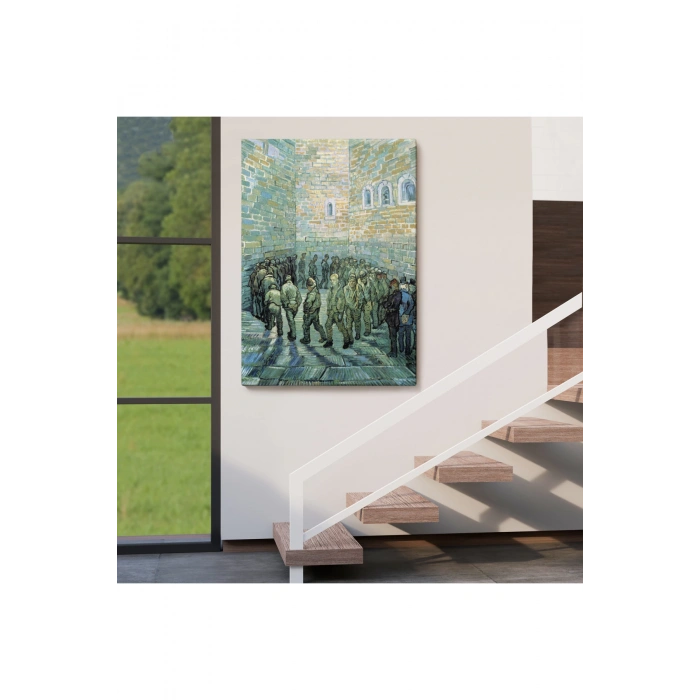 Vincent van Gogh Tutuklular Çemberi Tablosu -6445