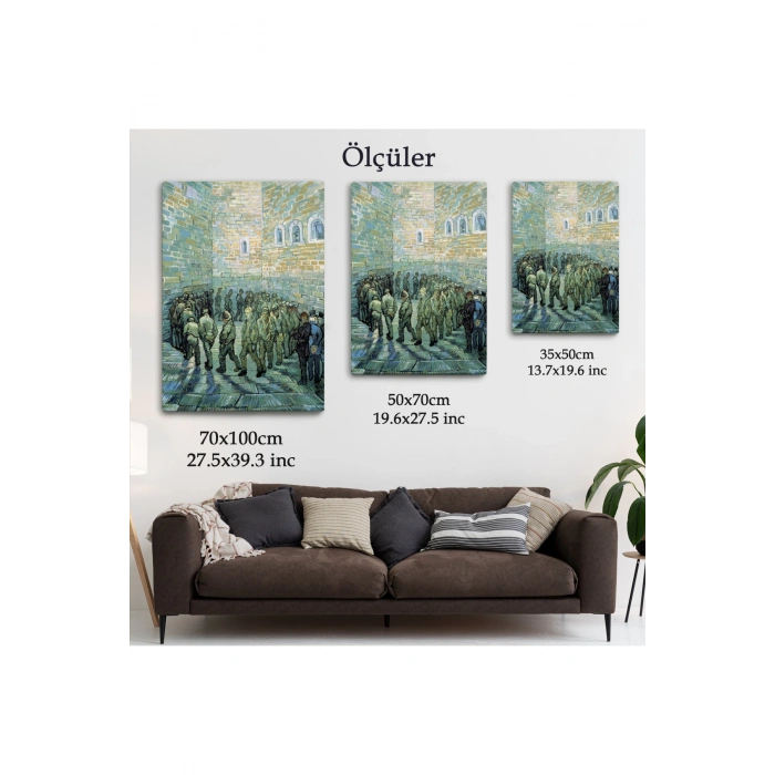 Vincent van Gogh Tutuklular Çemberi Tablosu -6445