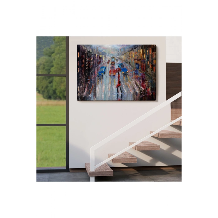 Yağlı Boya Görünümlü Modern Kanvas Duvar Tablosu, Tablo-1197