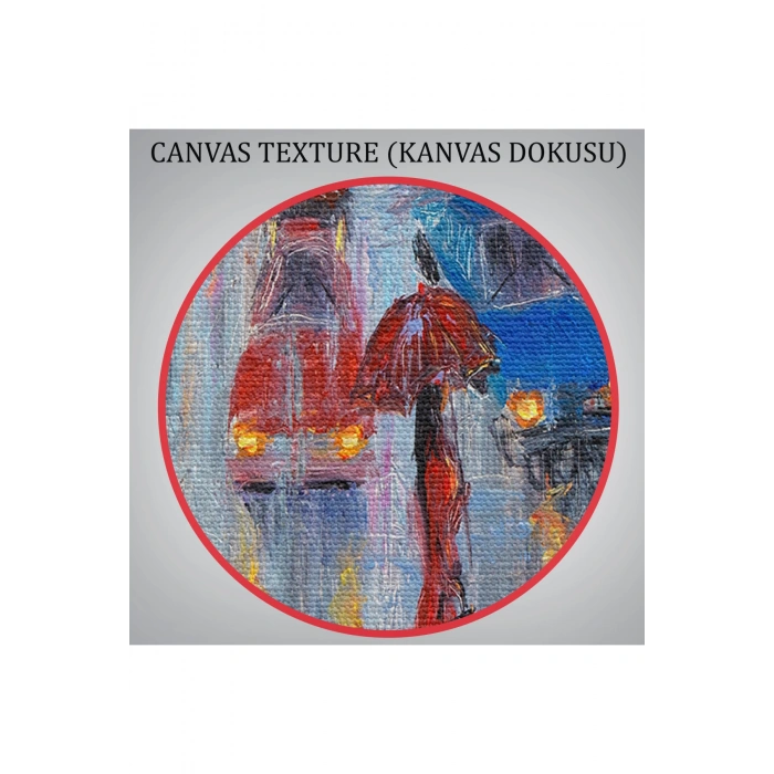 Yağlı Boya Görünümlü Modern Kanvas Duvar Tablosu, Tablo-1197