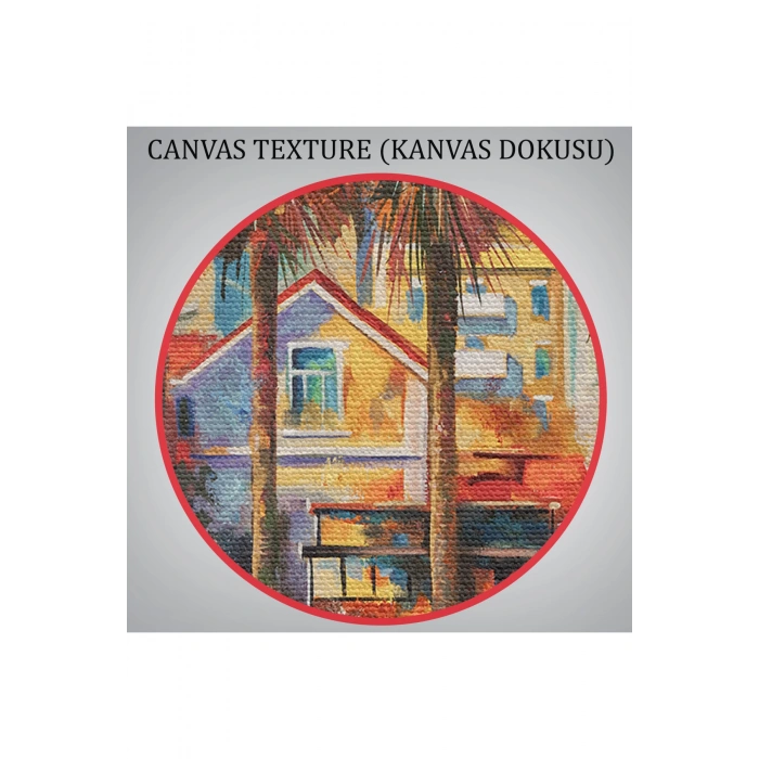 Yağmurdan Sonra Sevilen Sochi Şehrinin Mimari Manzara Kanvas Duvar Tablosu-1114